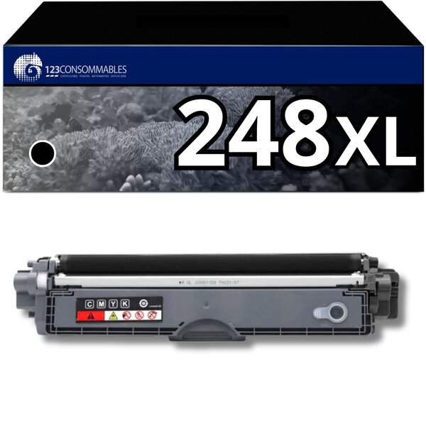 Toner compatible avec Brother TN248 XL Noir BK