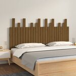 vidaXL Tête de lit murale Marron miel 159 5x3x80 cm Bois massif de pin