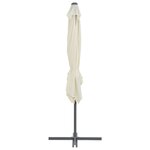 vidaXL Parasol de jardin avec base portable sable
