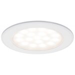 Kit 2 spots encastrés pour meubles LED 2x2 5W rond blanc