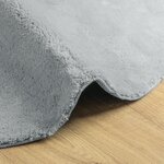 vidaXL Tapis Gris 120x170 cm Polyester Antidérapant