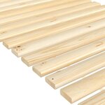 vidaXL Lattes de lit 80x200 cm bois de pin massif
