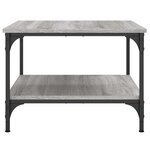 vidaXL Table basse sonoma gris 55x55x40 cm bois d'ingénierie