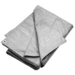 vidaXL Bâche 180 g/m² 8x12 m Gris PEHD