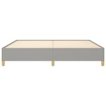 vidaXL Cadre de lit sans matelas gris clair 200x200 cm tissu