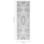 vidaXL Tapis d'extérieur Gris clair 80x250 cm PP