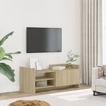 vidaXL Meuble TV Chêne sonoma 100x35x40 cm Bois d'ingénierie
