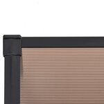 vidaXL Auvent de porte Noir 152 5x90 cm Polycarbonate