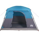 vidaXL Tente de camping de cabine 4 personnes bleu imperméable