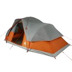 vidaXL Tente familiale à dôme 9 personnes orange imperméable