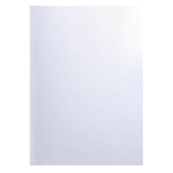 Paquet De 100 Couvertures Grain Toilé Pour Reliure A4 - Blanc - Exacompta