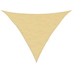 vidaXL Voile d'ombrage sable 2 5x2 5x3 5 m 100   polyester oxford
