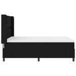 Lit Box Spring vidaXL avec Matelas et LED Noir 160x200 cm Tissu