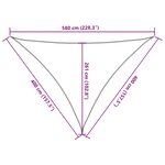 vidaXL Voile d'ombrage 160 g/m² Noir 4x4x5 8 m PEHD