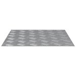 vidaXL Plaques en Aluminium à Motif Damier 2 Pièces Antidérapantes 50x50 cm