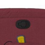 vidaXL Fauteuil de massage inclinable Rouge bordeaux Tissu