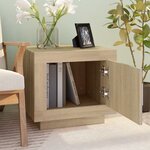 vidaXL Table basse chêne sonoma 51x50x45 cm bois d'ingénierie