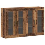 vidaXL Set de meubles muraux 2 Pièces Bois Ancien 69 5x34x90 cm