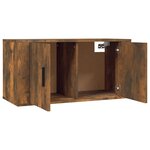 vidaXL Meuble TV mural Chêne fumé 80x34 5x40 cm