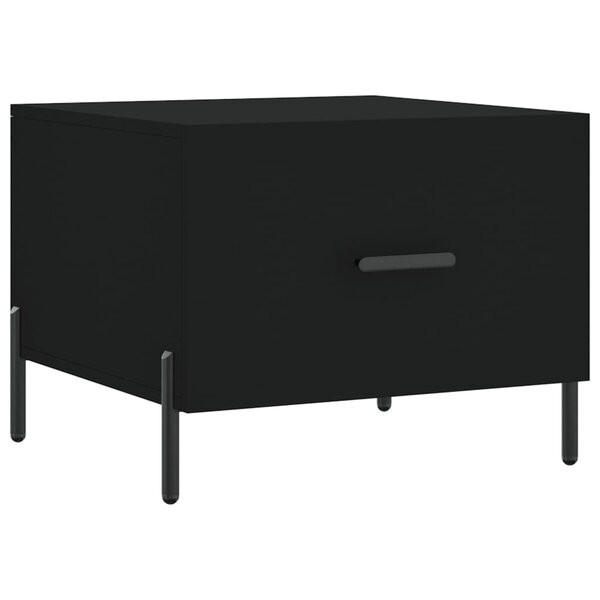 vidaXL Table basse Noir 50x50x40 cm Bois d'ingénierie