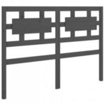 vidaXL Cadre de lit sans matelas gris 150x200 cm bois massif