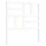 vidaXL Cadre de lit sans matelas blanc bois de pin massif