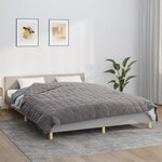 vidaXL Couverture lestée Gris 200x200 cm 13 kg Tissu