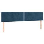 vidaXL Sommier à lattes de lit avec matelas LED Bleu foncé 180x200 cm