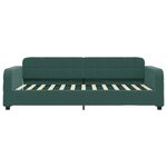 vidaXL Lit de jour avec matelas vert foncé 80x200 cm velours