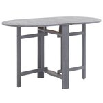 vidaXL Ensemble à manger de jardin 5 Pièces Bois d'acacia massif Gris