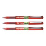 Stylo roller à encre liquide GREENBALL 7 Pointe Moyenne Rouge x 3 PILOT
