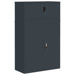 vidaXL Classeur anthracite 90x40x145 cm acier