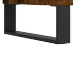 vidaXL Table basse Chêne fumé 90x50x36 5 cm Bois d'ingénierie