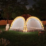 vidaXL Tente de réception avec LED et 4 parois 3 6x3 6x2 3m Camouflage