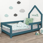Lit cabane enfant POPPI 80 x 160 vert pétrole 1