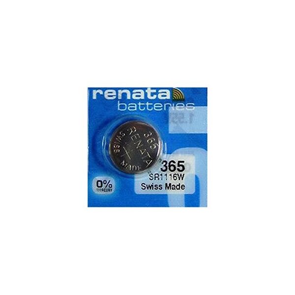 Blister de 1 Pile bouton oxyde argent X365 SR1116SW RENATA