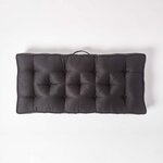 Coussin rehausseur pour canapé en suédine  Noir - HOMESCAPES