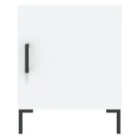 vidaXL Table de chevet blanc 40x40x50 cm bois d’ingénierie