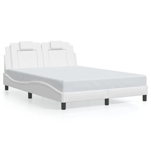 vidaXL Cadre de lit sans matelas blanc 120x200 cm similicuir