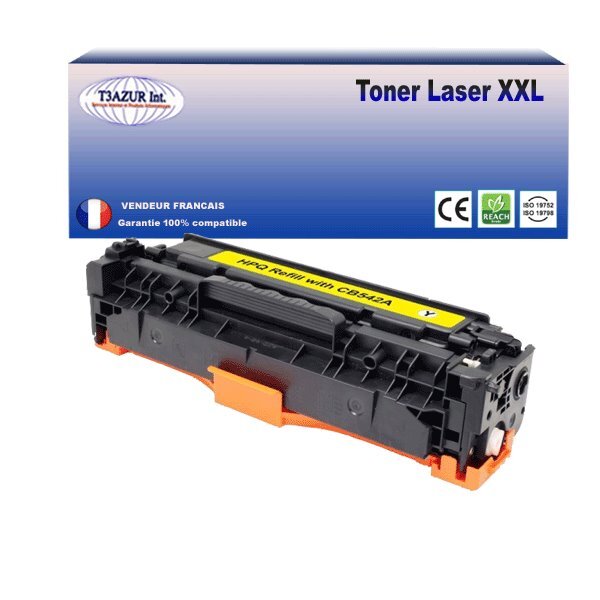 T3AZUR - Toner compatible avec Canon 716/731 pour Canon MF-8050CN  MF-8080CW  MF-8230Cn  MF-8280Cw Jaune- 1 400p