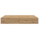 Lit de rangement vidaXL Artisan Chêne 140x190 cm