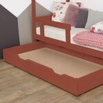 Tiroir de lit 120 x 180 BUDDY - rouge brique