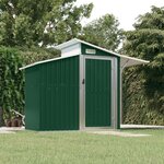 vidaXL Abri de Jardin Vert 270x130x208 5 cm Acier Galvanisé