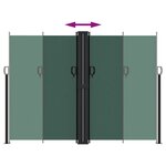vidaXL Auvent latéral rétractable vert foncé 180x600 cm