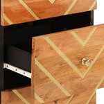 vidaXL Armoire latérale marron et noir 40x33 5x75 cm bois de manguier