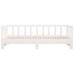vidaXL Lit coulissant sans matelas blanc 2x(90x200) cm