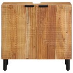 Meuble sous-lavabo vidaXL 62x33x58 cm en bois d'acacia massif