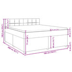 vidaXL Sommier à lattes de lit avec matelas Bleu 180x200 cm Tissu