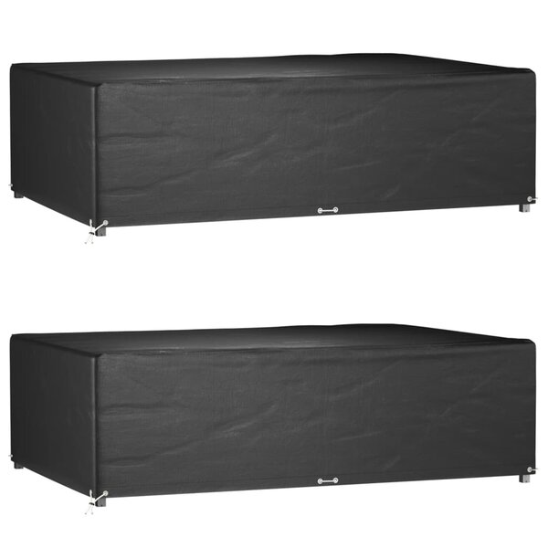 vidaXL Housses de salon de jardin 2 Pièces 12 œillets rectangulaire
