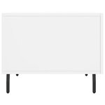 vidaXL Tables basses 2 Pièces blanc 50x50x40 cm bois d'ingénierie